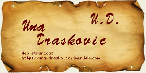 Una Drašković vizit kartica